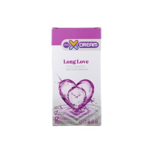 خرید کاندوم ایکس دریم تاخیری 12تایی مدل LONG LOVE