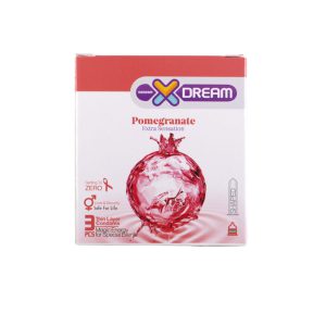 خرید کاندوم ایکس دریم تنگ کننده 3تایی پومی گرانت Pomegranate