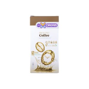 خرید کاندوم ایکس دریم تاخیری قهوه 12تایی PROLONG COFFEE