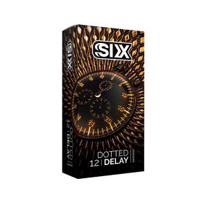 خرید کاندوم تاخیری سیکس مدل DOTTED DELAY بسته 12 عددی