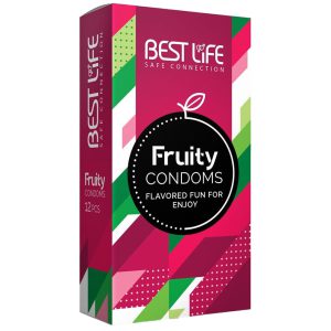 خرید کاندوم میوه ای بست لایف BEST LIFE FRUITY بسته 12 عددی