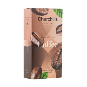 خرید اینترنتی کاندوم چرچیلز با اسانس قهوه مدل COFFEE