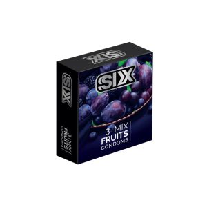 خرید کاندوم سیکس 3 عددی میوه ای Mix Fruit