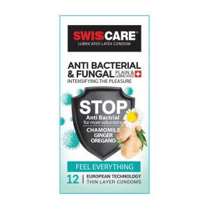 خرید کاندوم ضد باکتری سوئیس کر مدل ANTI BACTERIAL