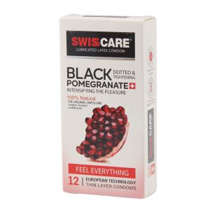 خرید کاندوم تنگ کننده خاردار سوئیس کر مدل Black Pomegranate